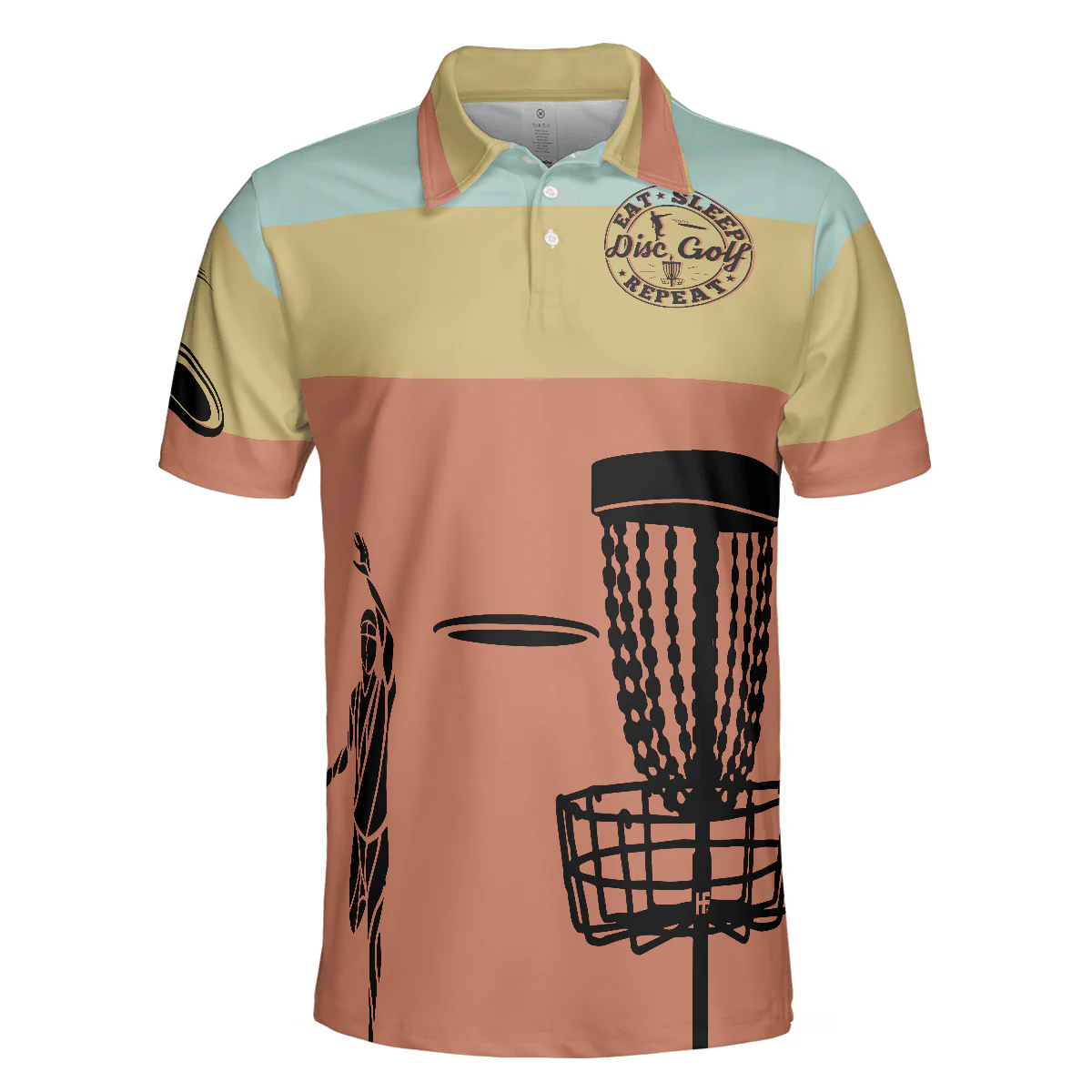 Disc Golf Men Polo Shirt, I Love It When My Wife Let Me Play Disc Golf Polo Shirt, Funny Disc Golf Shirt With Sayings, Best Disc Golf Gift For Men - Image 3