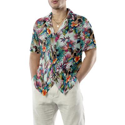 Dog Custom Photo Hawaiian Shirt, Tropical Flowers Custom Hawaiian Shirt - Perfect Gift For Men, Dog Lovers, Husband, Boyfriend, Friend, Family - Image 5