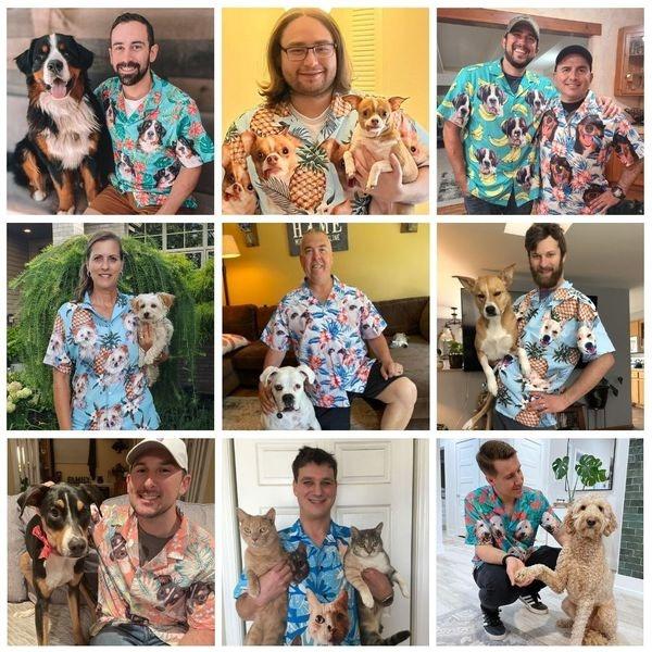 Dog Face Custom Aloha Hawaii Shirt - Pet Custom Photo With Tropical Pattern Personalized Hawaiian Shirt - Perfect Gift For Dog Lovers Friend, Family - Image 35
