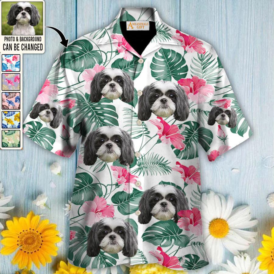 Dog Face Custom Aloha Hawaii Shirt - Pet Custom Photo With Tropical Pattern Personalized Hawaiian Shirt - Perfect Gift For Dog Lovers Friend, Family - Image 6