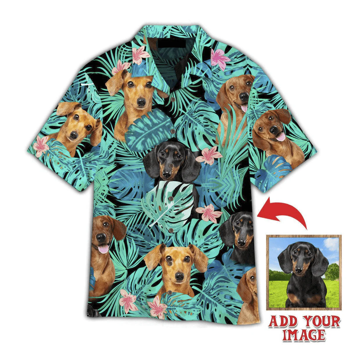 Dog Hawaiian Shirt Custom Photo, Dogs Tropical Personalized Hawaiian Shirts - Perfect Gift For Dog Lovers, Family, Friends - Image 2