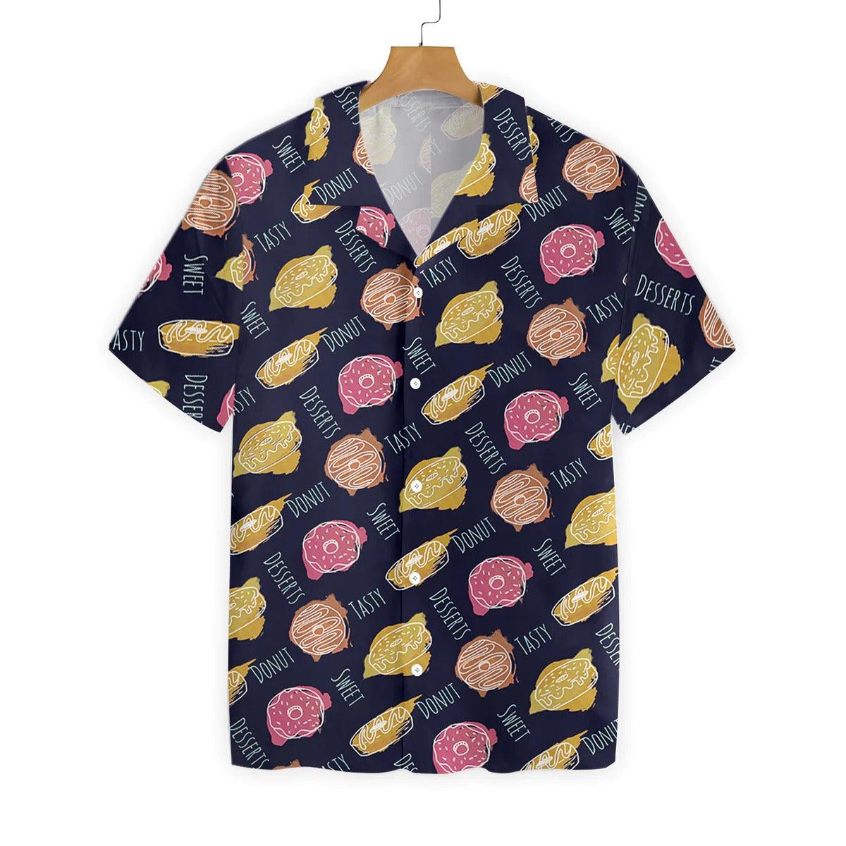 Donut Aloha Hawaiian Shirt. Funny Donut Tasty Sweet Hawaiian Shirt, Food Hawaiian Shirt- Perfect Gift For Men Women, Friends, Family, Husband - Image 2