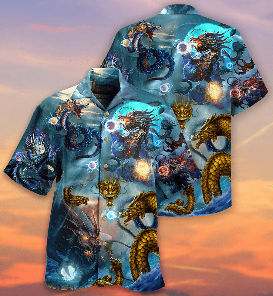 Dragon Aloha Hawaiian Shirt For Summer, Dragon Ball Love Life So Cool Style Hawaiian Shirts Outfit For Men Women, Dragon Lovers - Image 2