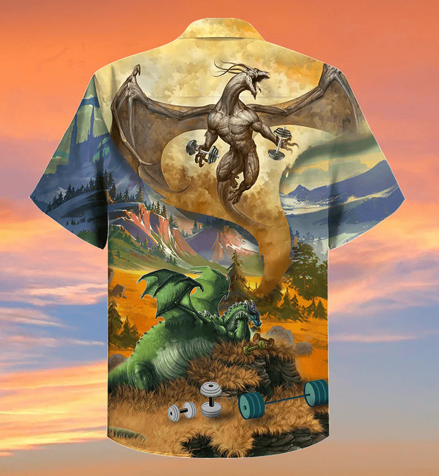Dragon Aloha Hawaiian Shirt For Summer, Dragon Gymer Love Life So Cool Hawaiian Shirts Outfit For Men Women, Dragon Lovers - Image 2