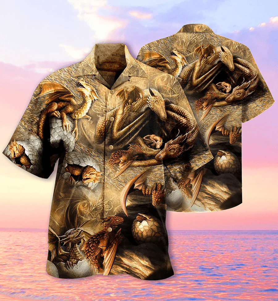 Dragon Aloha Hawaiian Shirt For Summer, Dragon Love Life Every Time Hawaiian Shirts Outfit For Men Women, Dragon Lovers - Image 2