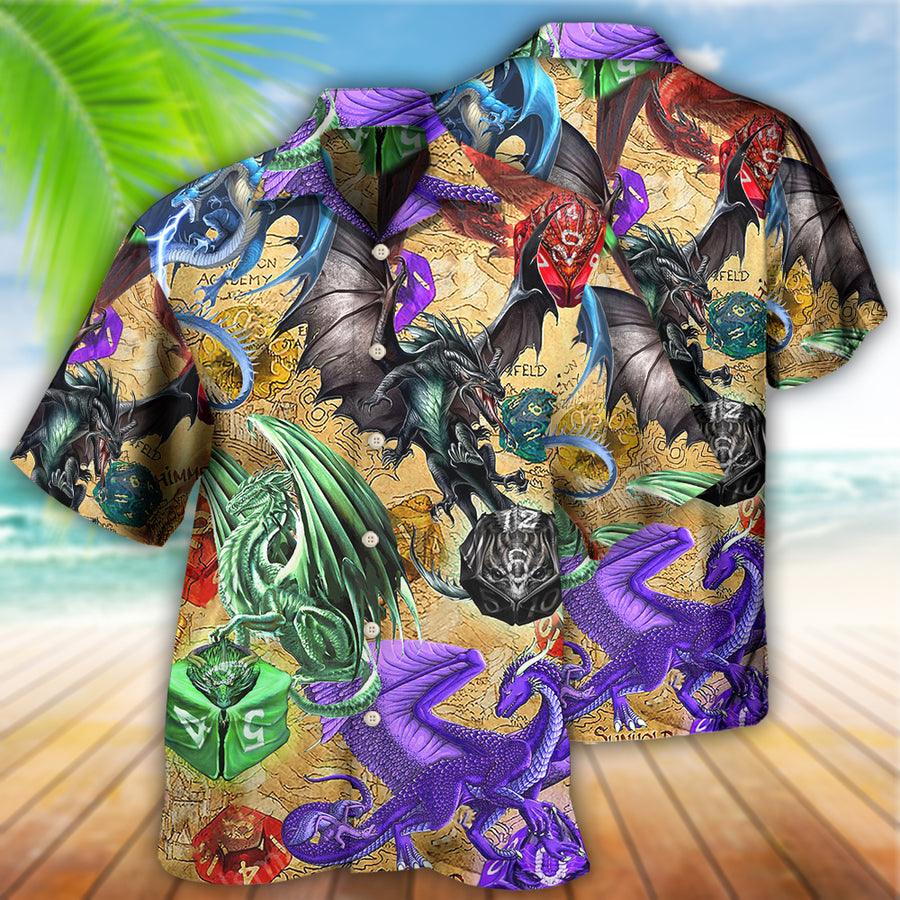 Dragon Dice Aloha Hawaiian Shirt For Summer, Dragon Love Life Amazing Style Hawaiian Shirts Outfit For Men Women, Dragon Lovers - Image 2