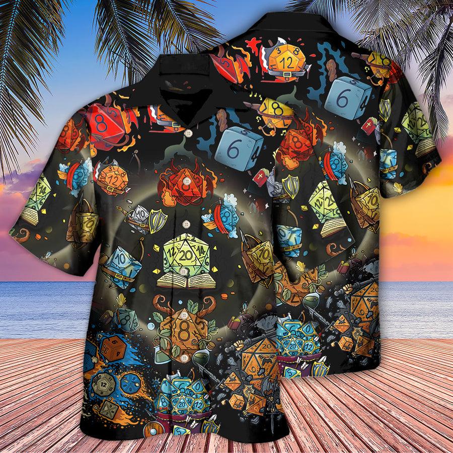 Dragon Dice Aloha Hawaiian Shirt For Summer, Dungeon And Dragon Hawaiian Shirts Outfit For Men Women, Dragon Lovers - Image 2