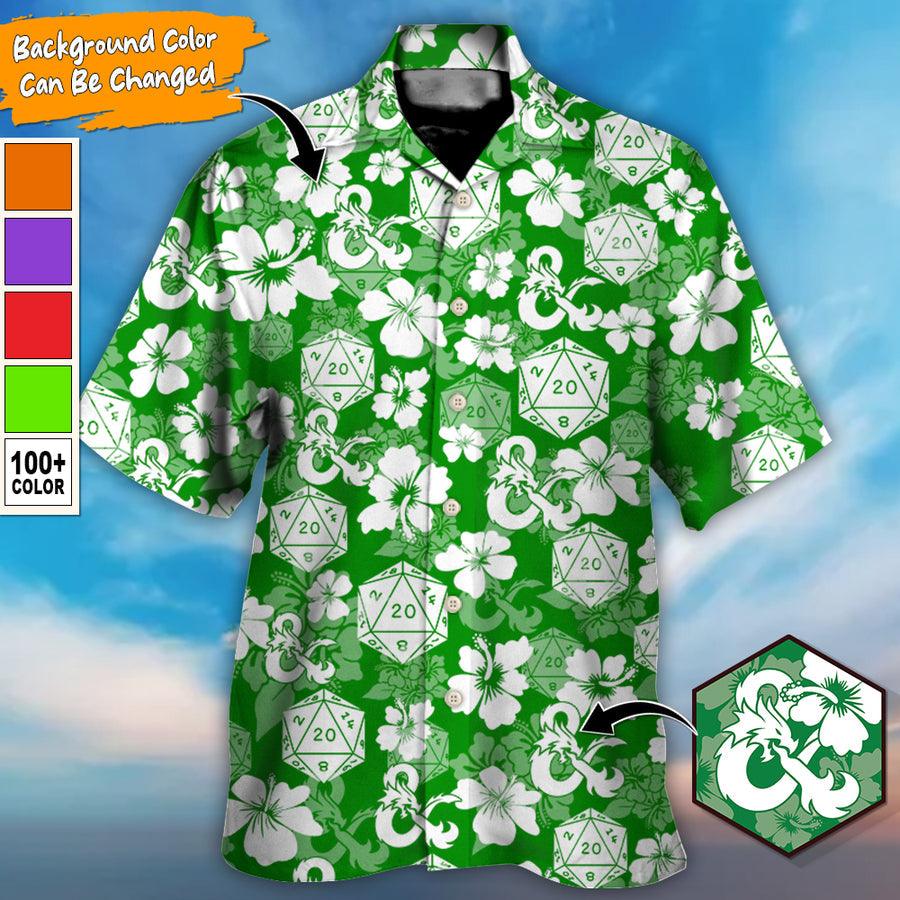 Dragon Dice Custom Aloha Hawaiian Shirt For Summer, Dungeon And Dragon Tropical Style Personalized Hawaiian Shirts Outfit For Men Women, Dragon Lovers - Image 2