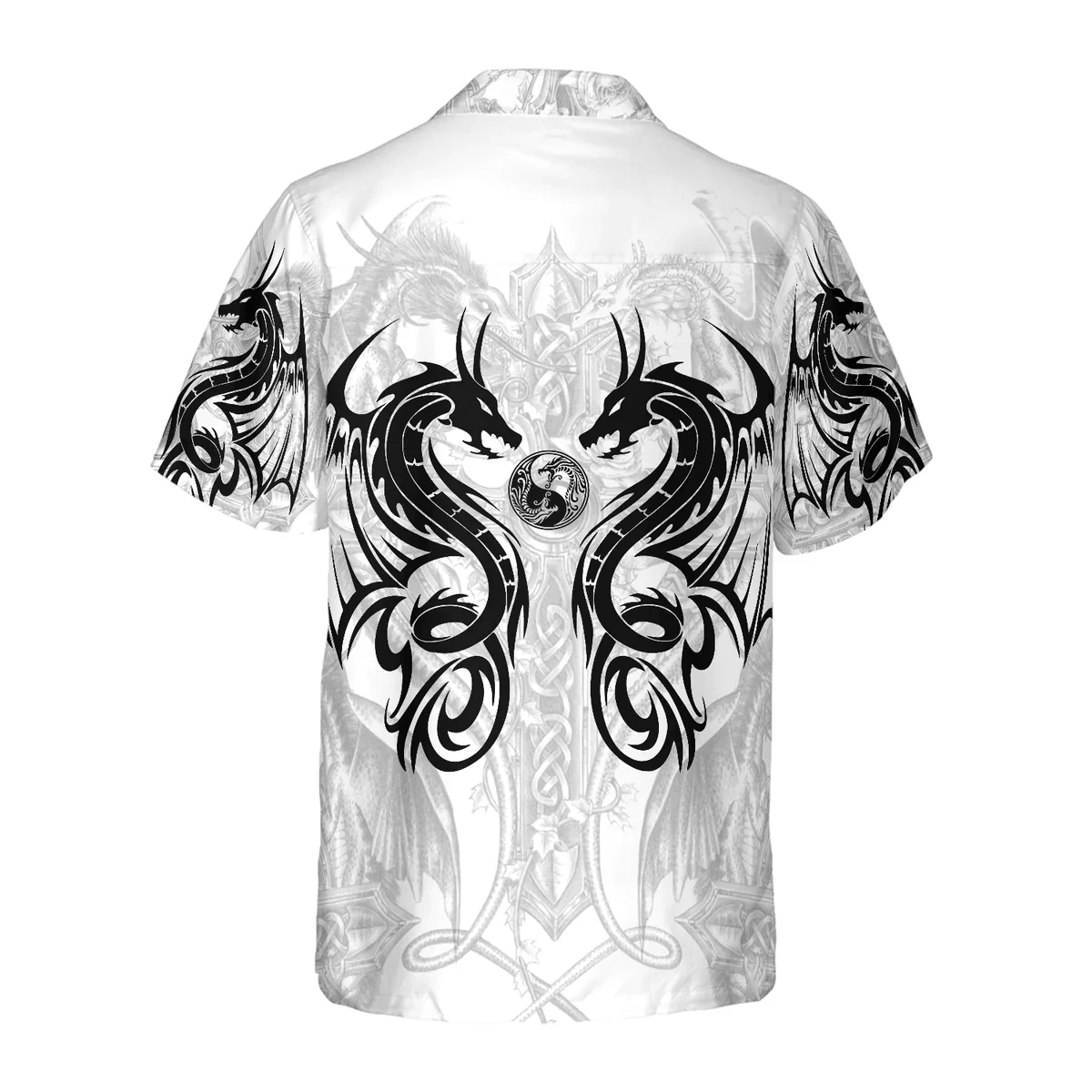Dragon Hawaiian Shirt - Dragon Tattoo Hawaiian Shirt - Perfect Gift For Husband, Boyfriend, Friend, Family - Image 2