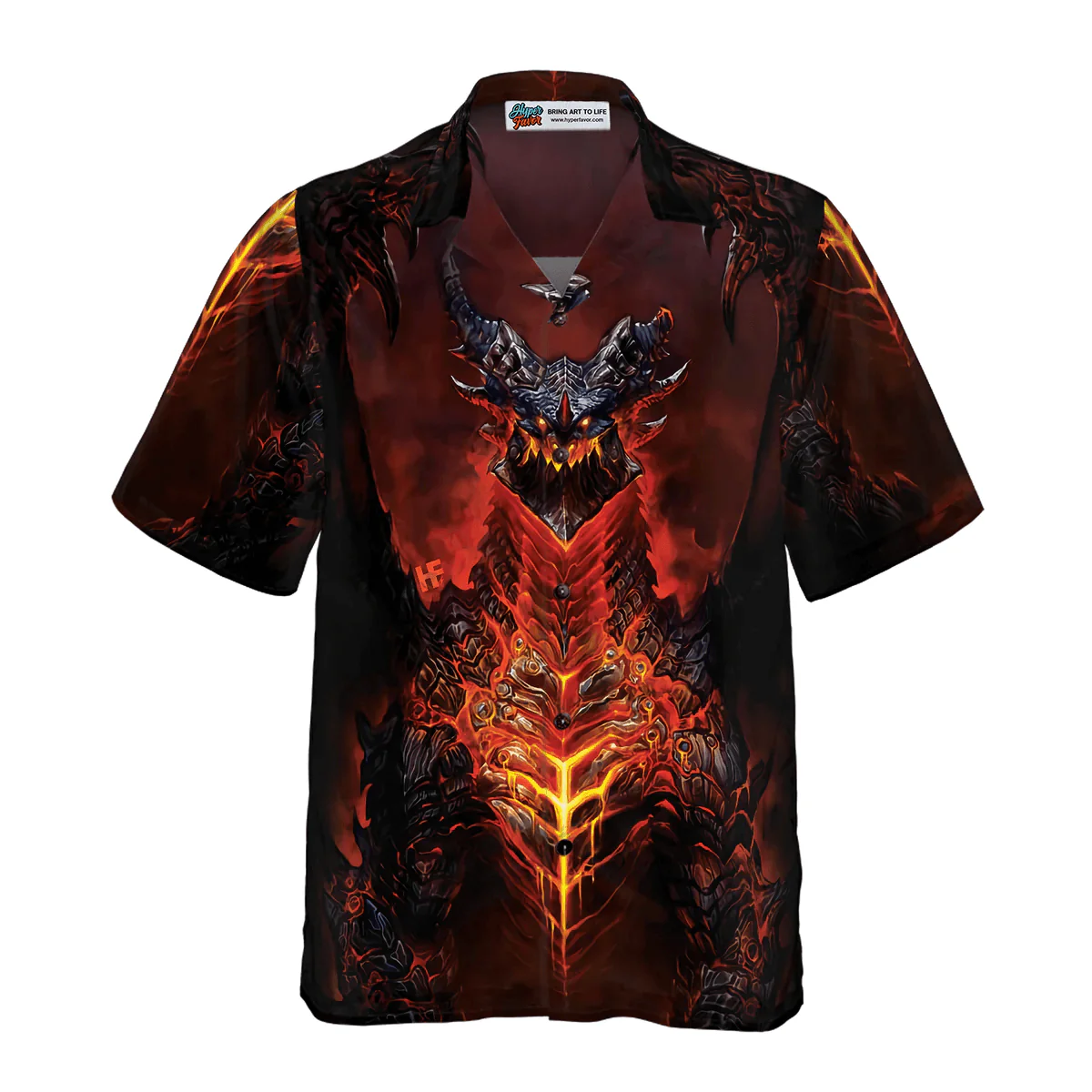Dragon Hawaiian Shirt - Volcanic Dragon Chest Hawaiian Shirt - Perfect Gift For Husband, Boyfriend, Friend, Family - Image 4