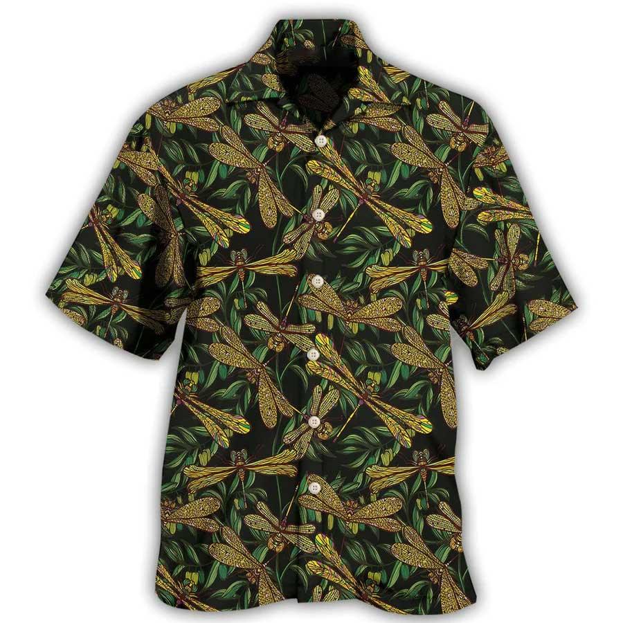 Dragonfly Aloha Hawaiian Shirt For Summer, Dragonfly Always With Me Hawaiian Shirts Outfit For Men Women, Dragonfly Lovers - Image 2