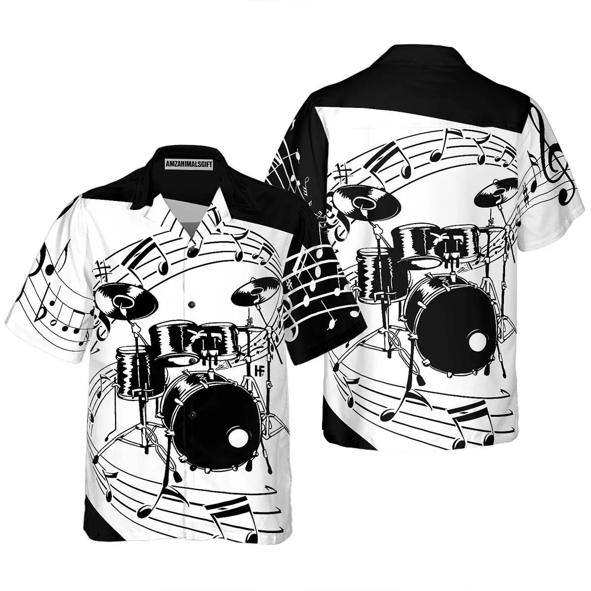 Drums For Music Hawaiian Shirt, Colorful Summer Aloha Shirt For Men Women, Perfect Gift For Husband, Wife, Friend, Family, Music Lovers
