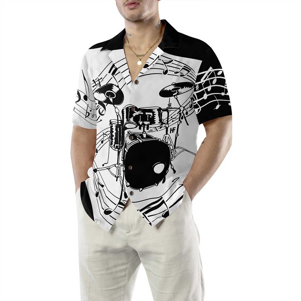 Drums For Music Hawaiian Shirt, Colorful Summer Aloha Shirt For Men Women, Perfect Gift For Husband, Wife, Friend, Family, Music Lovers - Image 4
