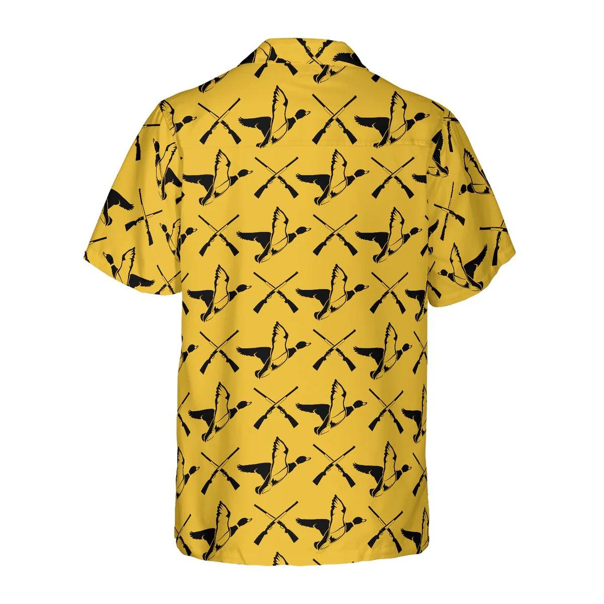 Duck Hawaiian Shirt, Hunting With Guns & Ducks Aloha Shirt For Men Women - Perfect Gift For Duck Lovers, Husband, Boyfriend, Friend, Family - Image 3