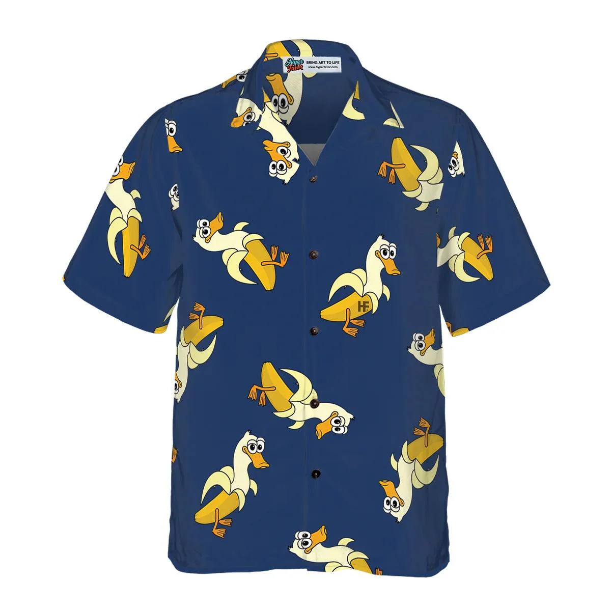 Duck Hawaiian Shirt, It's Just A Banana Duck Aloha Shirt For Men Women - Perfect Gift For Duck Lovers, Husband, Boyfriend, Friend, Family - Image 2