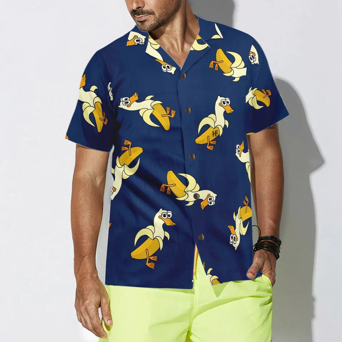 Duck Hawaiian Shirt, It's Just A Banana Duck Aloha Shirt For Men Women - Perfect Gift For Duck Lovers, Husband, Boyfriend, Friend, Family - Image 4