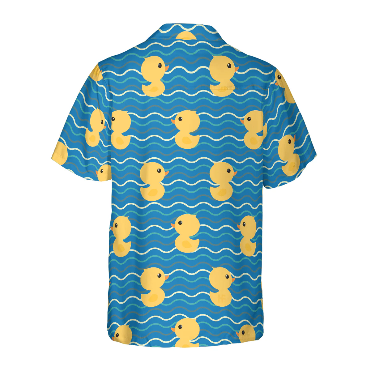 Duck Hawaiian Shirt, Little Duck In Water Aloha Shirt For Men - Perfect Gift For Husband, Boyfriend, Friend, Family - Image 3