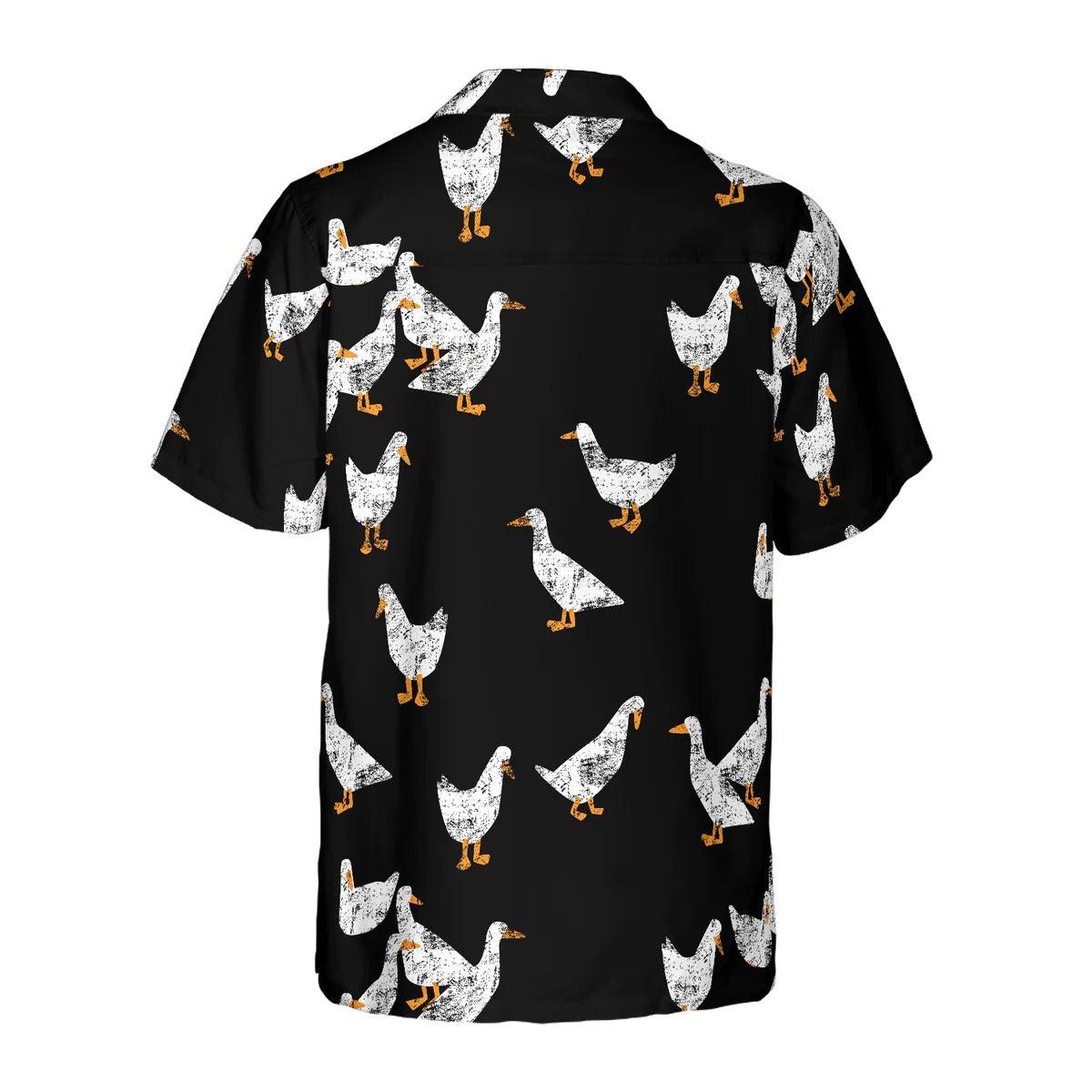 Duck Hawaiian Shirt, The Walking Ducks Aloha Shirt For Men Women - Perfect Gift For Duck Lovers, Husband, Boyfriend, Friend, Family - Image 2