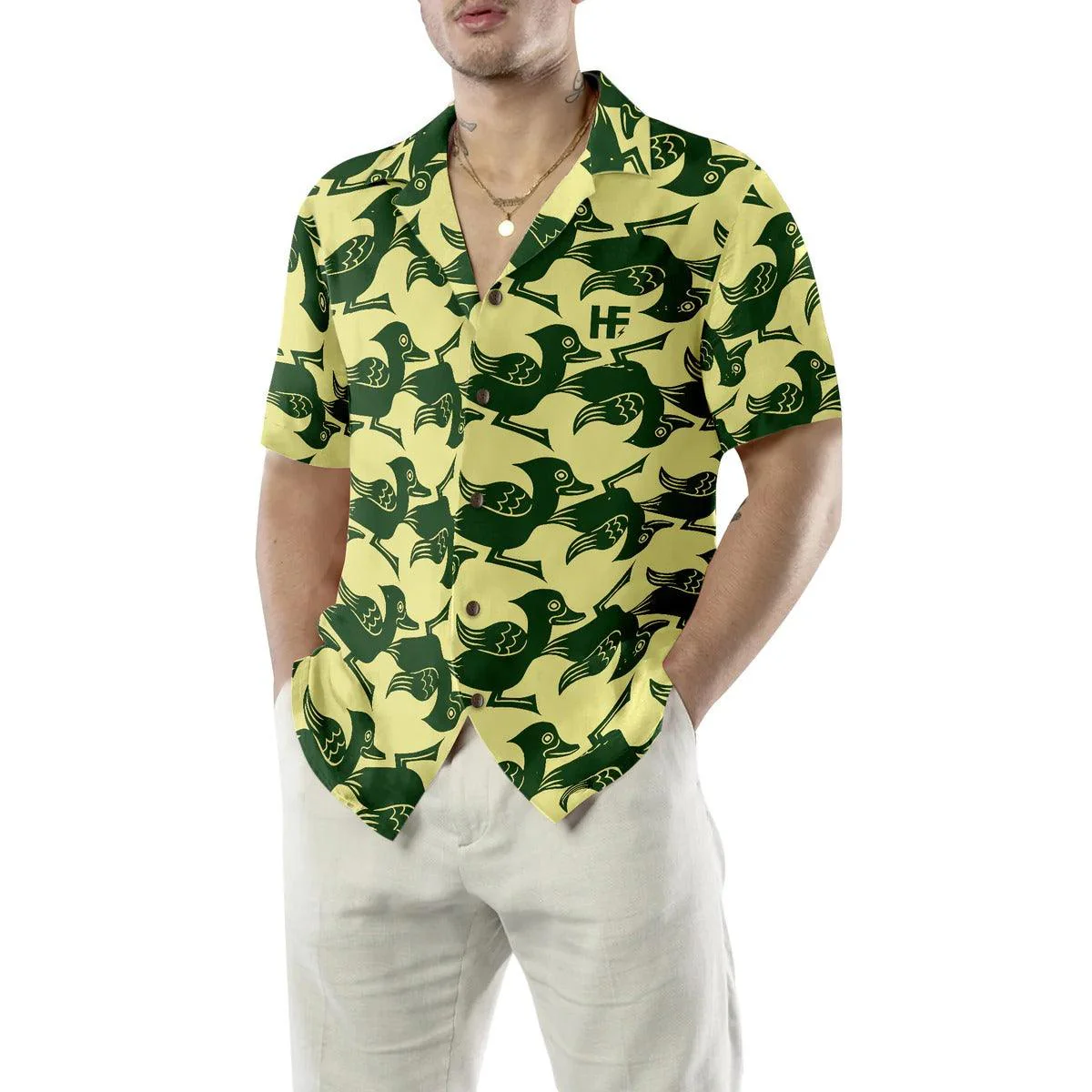 Duck Hawaiian Shirt, Welcome To Duck Side Aloha Shirt For Men Women - Perfect Gift For Duck Lovers, Husband, Boyfriend, Friend, Family - Image 5