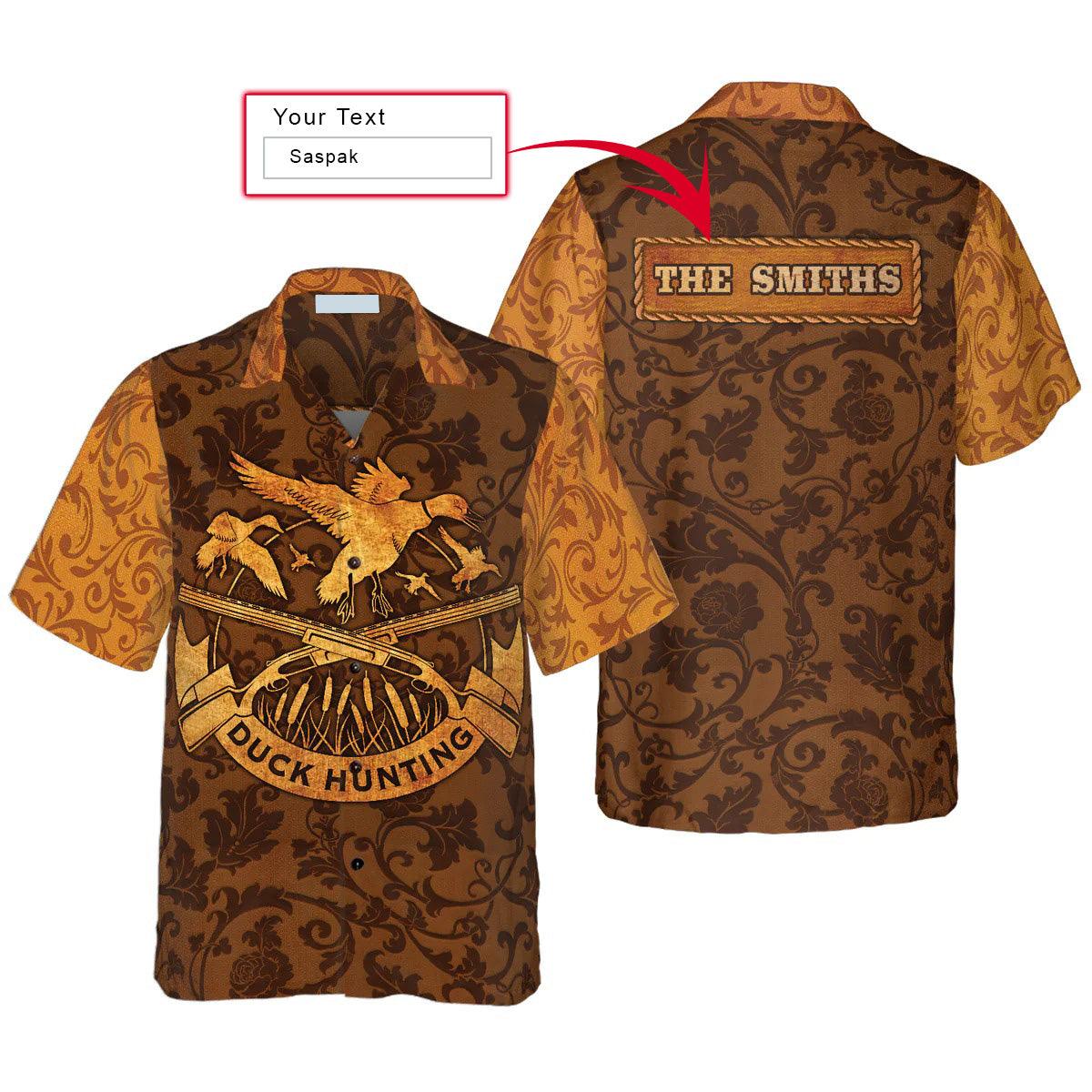 Duck Hunting Custom Hawaiian Shirt, Duck Custom Hawaiian Shirt, Duck Hunting Custom Aloha Shirt - Perfect Gift For Men, Women, Friend, Family