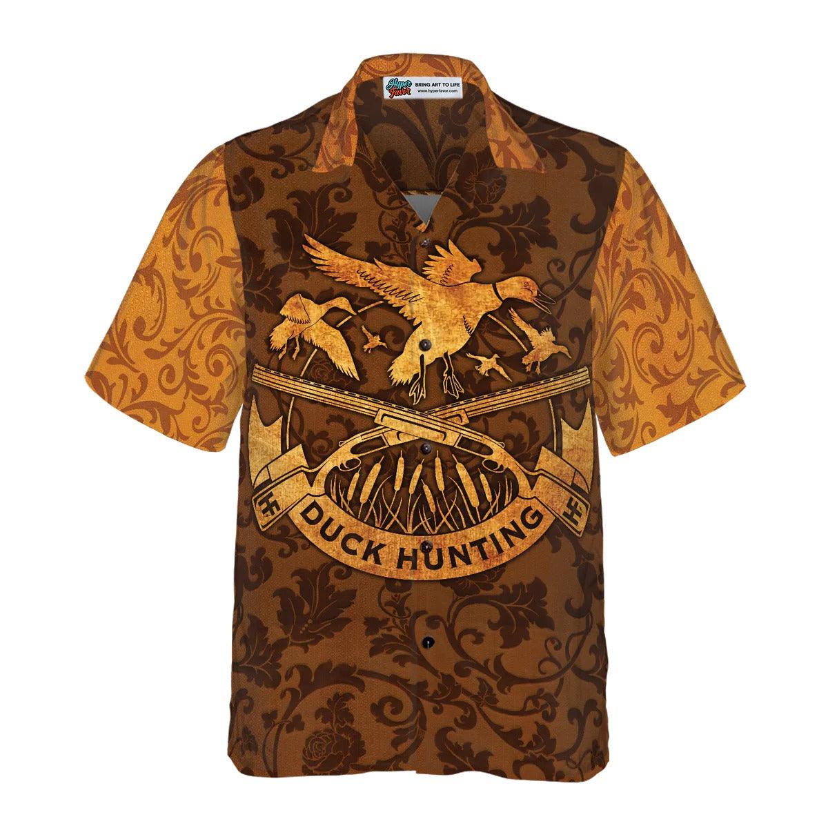 Duck Hunting Custom Hawaiian Shirt, Duck Custom Hawaiian Shirt, Duck Hunting Custom Aloha Shirt - Perfect Gift For Men, Women, Friend, Family - Image 2