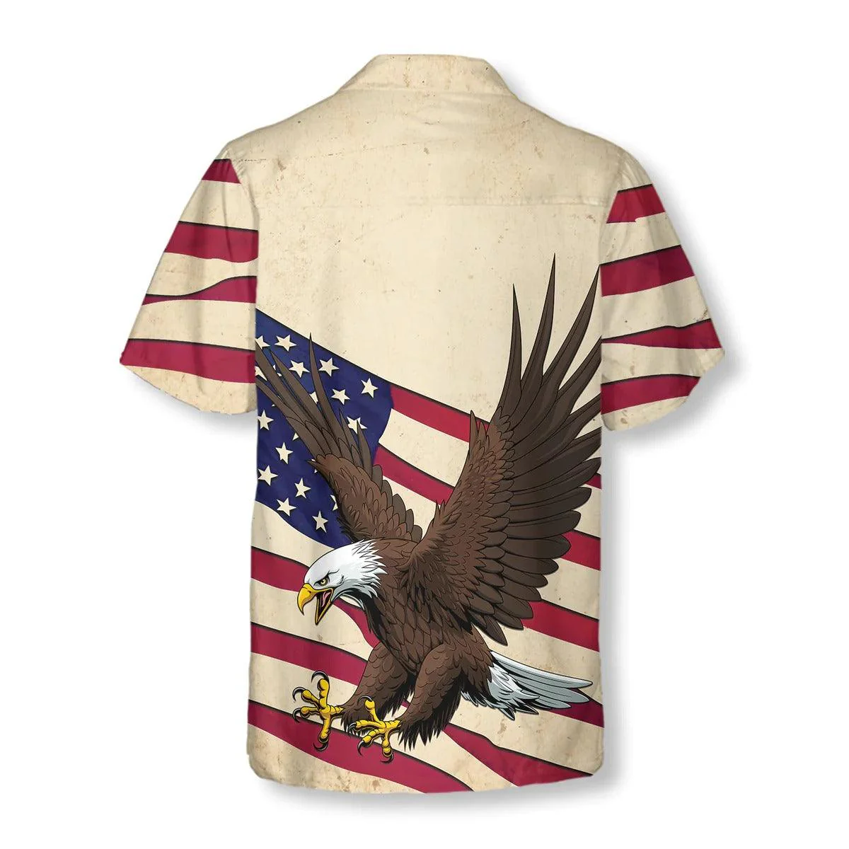 Eagle Hawaiian Shirt, American Eagle Wings Aloha Shirt For Men - Perfect Gift For Husband, Boyfriend, Friend, Family - Image 2