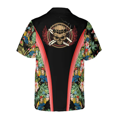Electrician Hawaiian Shirt, Electrician Tropical Floral Aloha Shirt For Men - Perfect Gift For Men, Electrician , Husband, Boyfriend, Friend, Family - Image 2