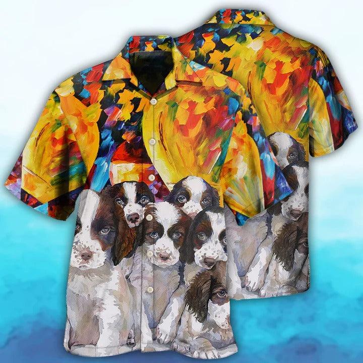 English Springer Spaniel Aloha Hawaii Shirt - Dog Art Dog Lovely Hawaiian Shirt For Summer - Perfect Gift For Dog Lovers, Friend, Family