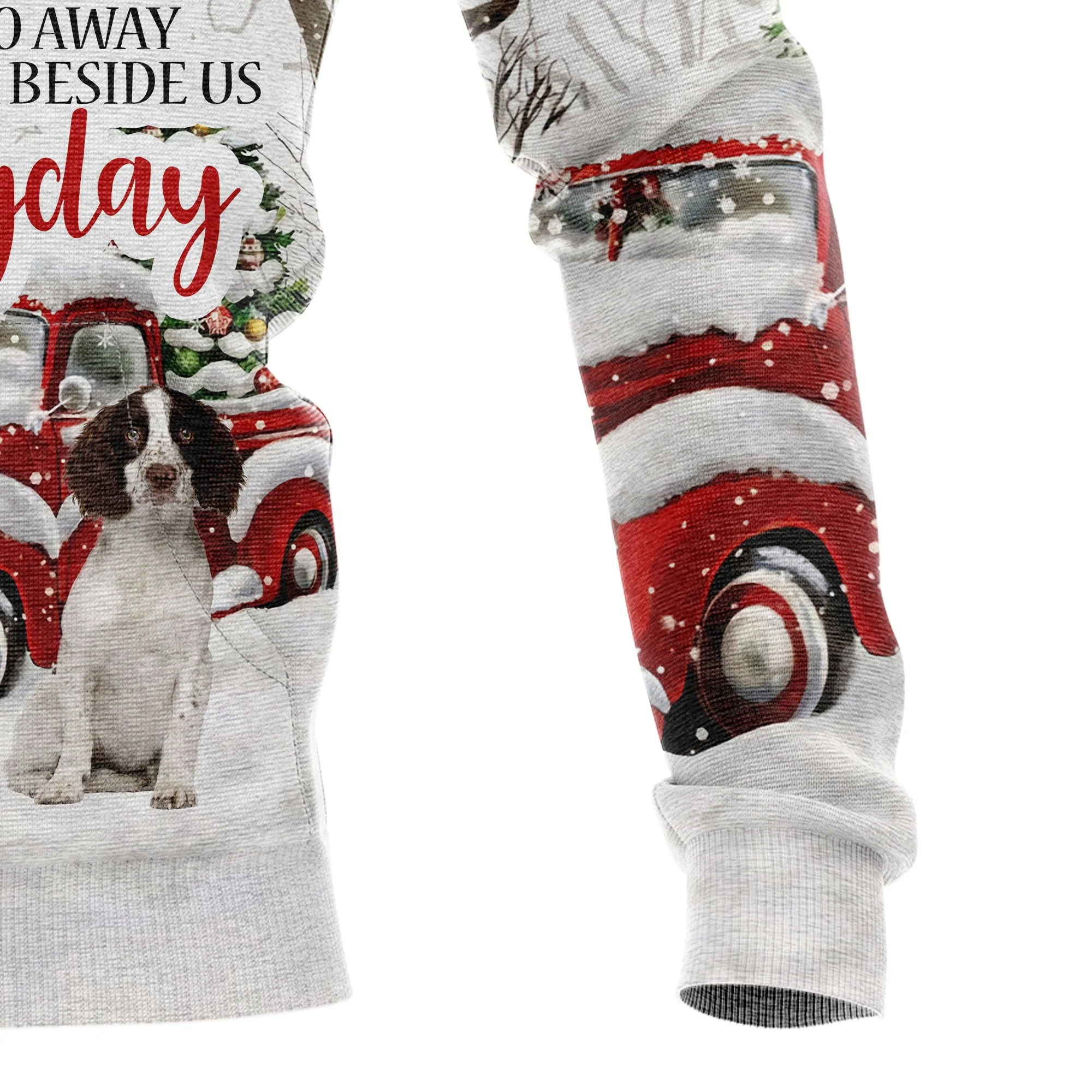 English Springer Spaniel Angel Pullover Premium Hoodie They Walk Beside Us, Perfect Outfit For Men And Women On Christmas New Year Autumn Winter - Image 4