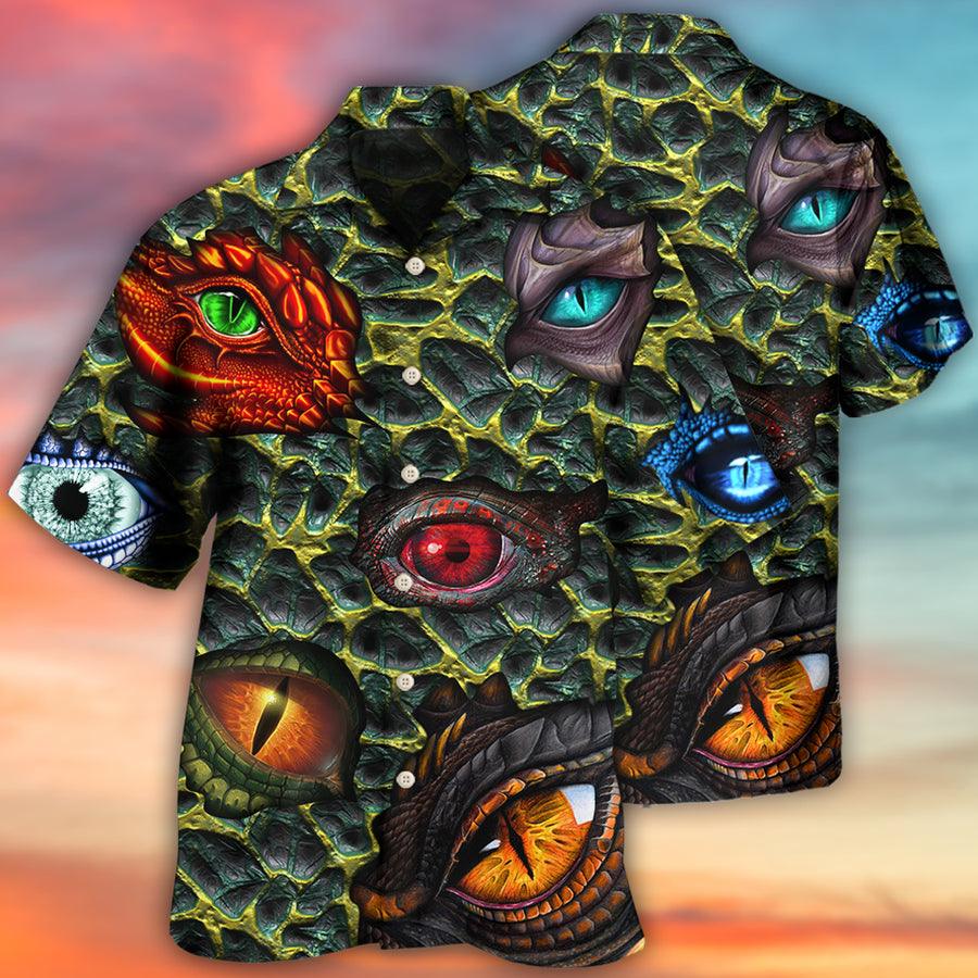 Eye Dragon Hawaiian Shirt For Summer, The Eye Of Dragon Style Hawaiian Shirts Outfit For Men Women, Dragon Lovers - Image 2