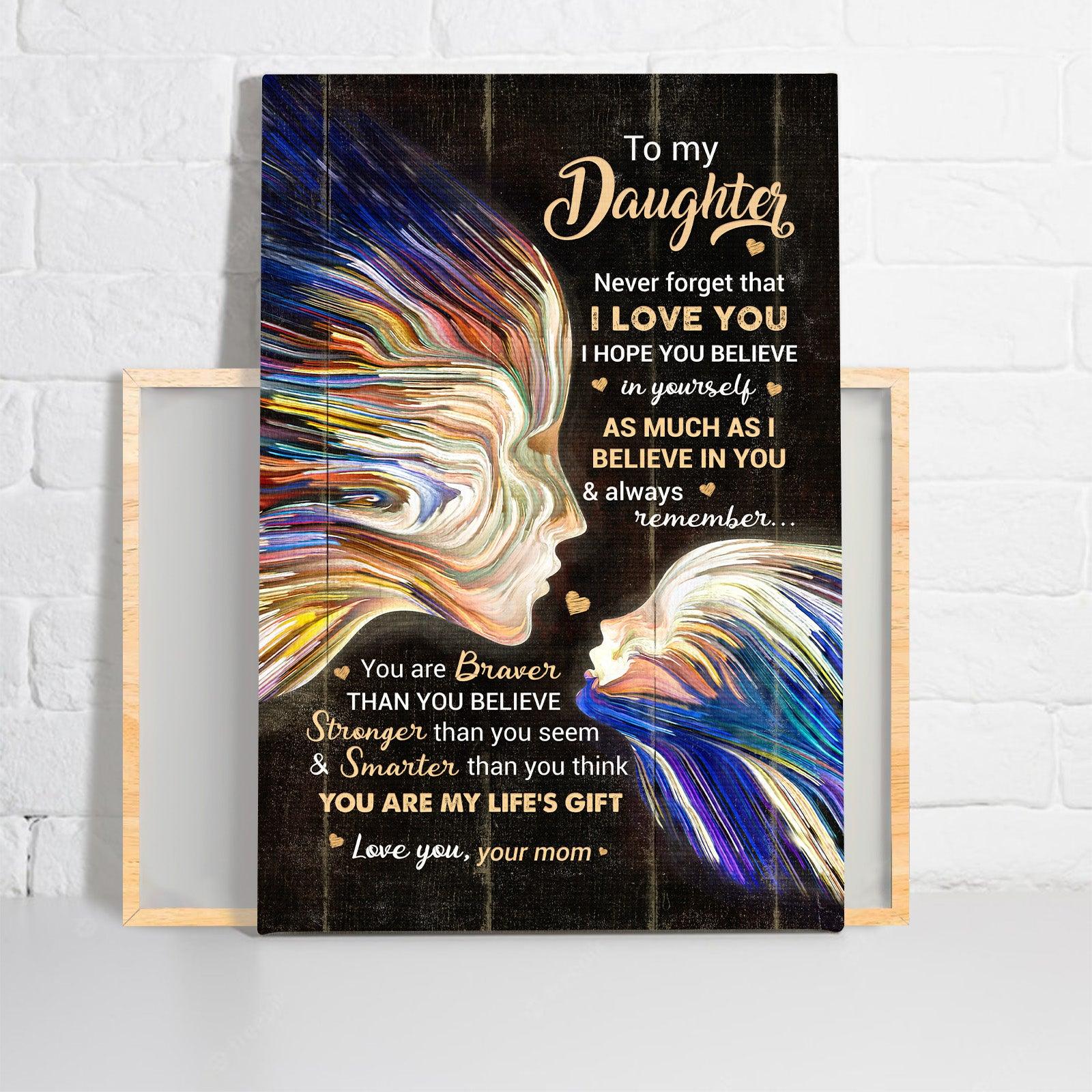 Family Premium Wrapped Portrait Canvas - Mom To Daughter, Mom And Daughter Love - Perfect Gift For Daughter - Image 2