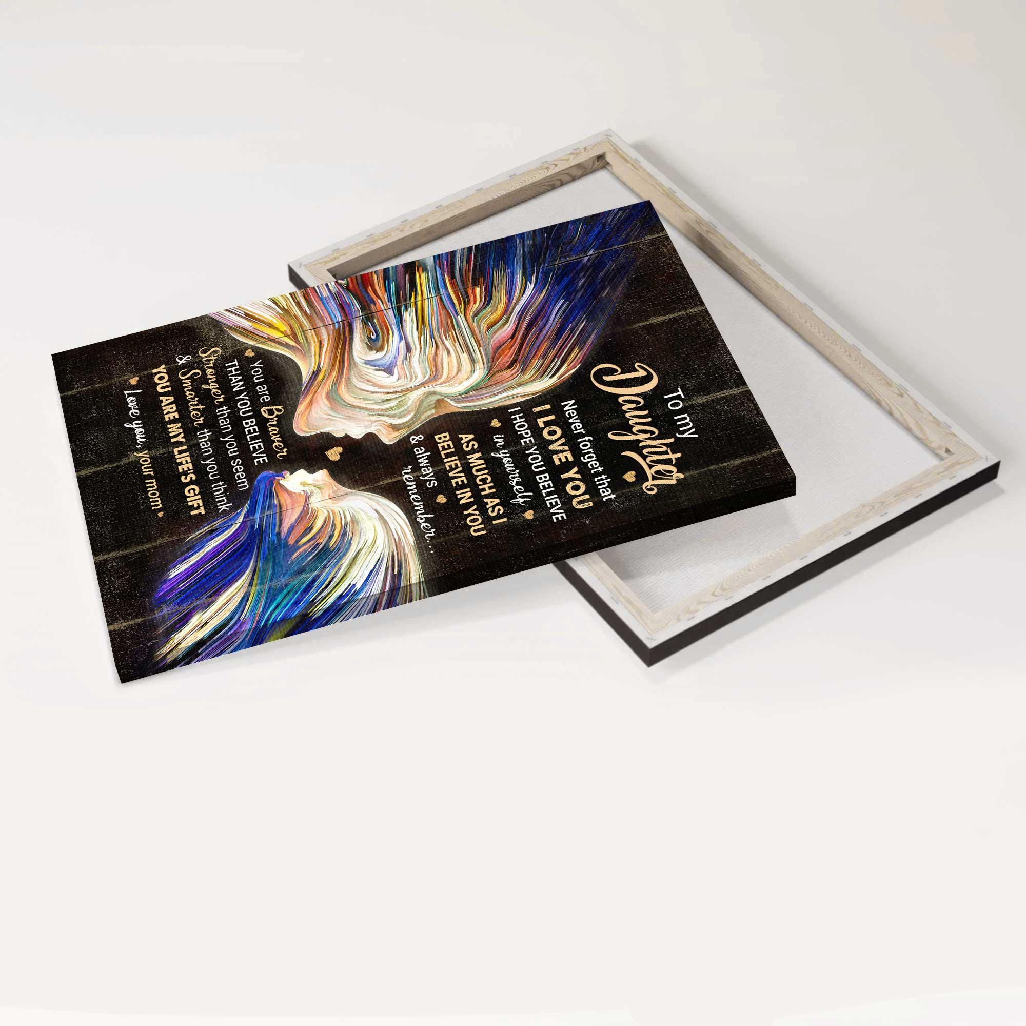 Family Premium Wrapped Portrait Canvas - Mom To Daughter, Mom And Daughter Love - Perfect Gift For Daughter - Image 4