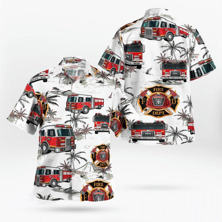 Firefighter Aloha Hawaiian Shirt - Perfect Gift For Friend, Family