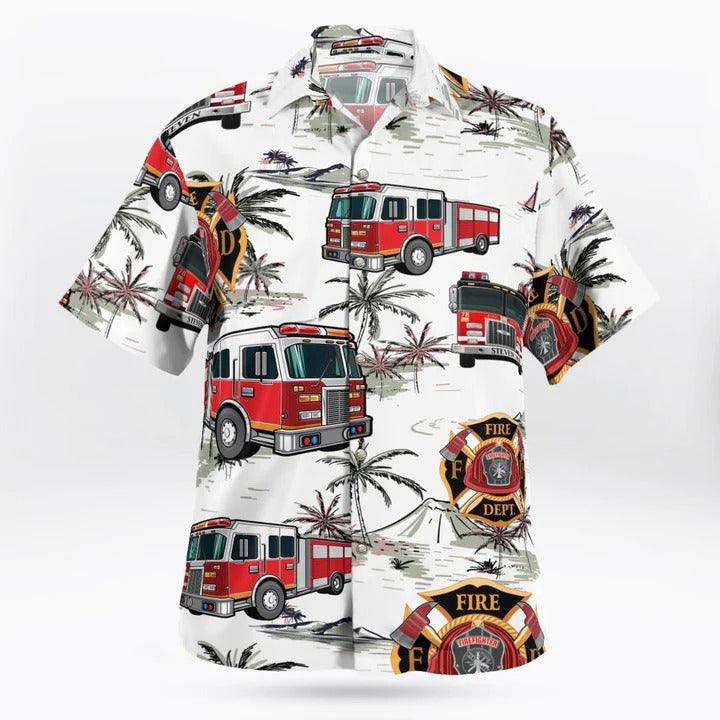 Firefighter Aloha Hawaiian Shirt - Perfect Gift For Friend, Family - Image 2