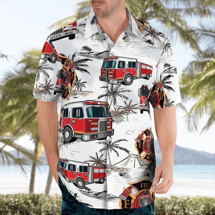 Firefighter Aloha Hawaiian Shirt - Perfect Gift For Friend, Family - Image 3