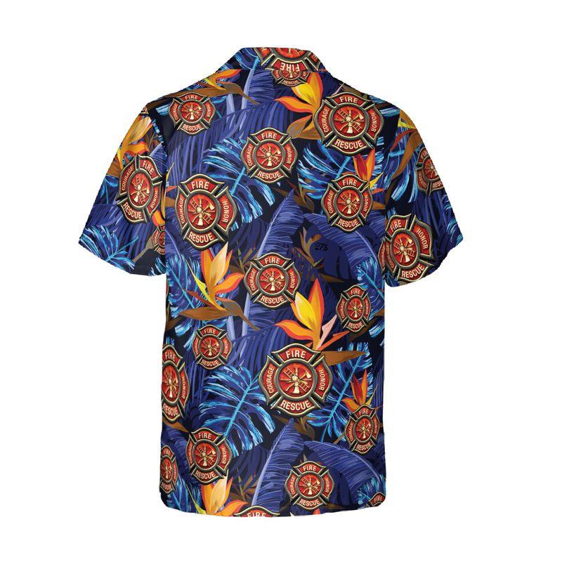 Firefighter Aloha Hawaiian Shirts For Summer, Tropical Hawaiian Shirt For Men Women, Best Gift For Friend, Family, Firefighter Lovers - Image 5