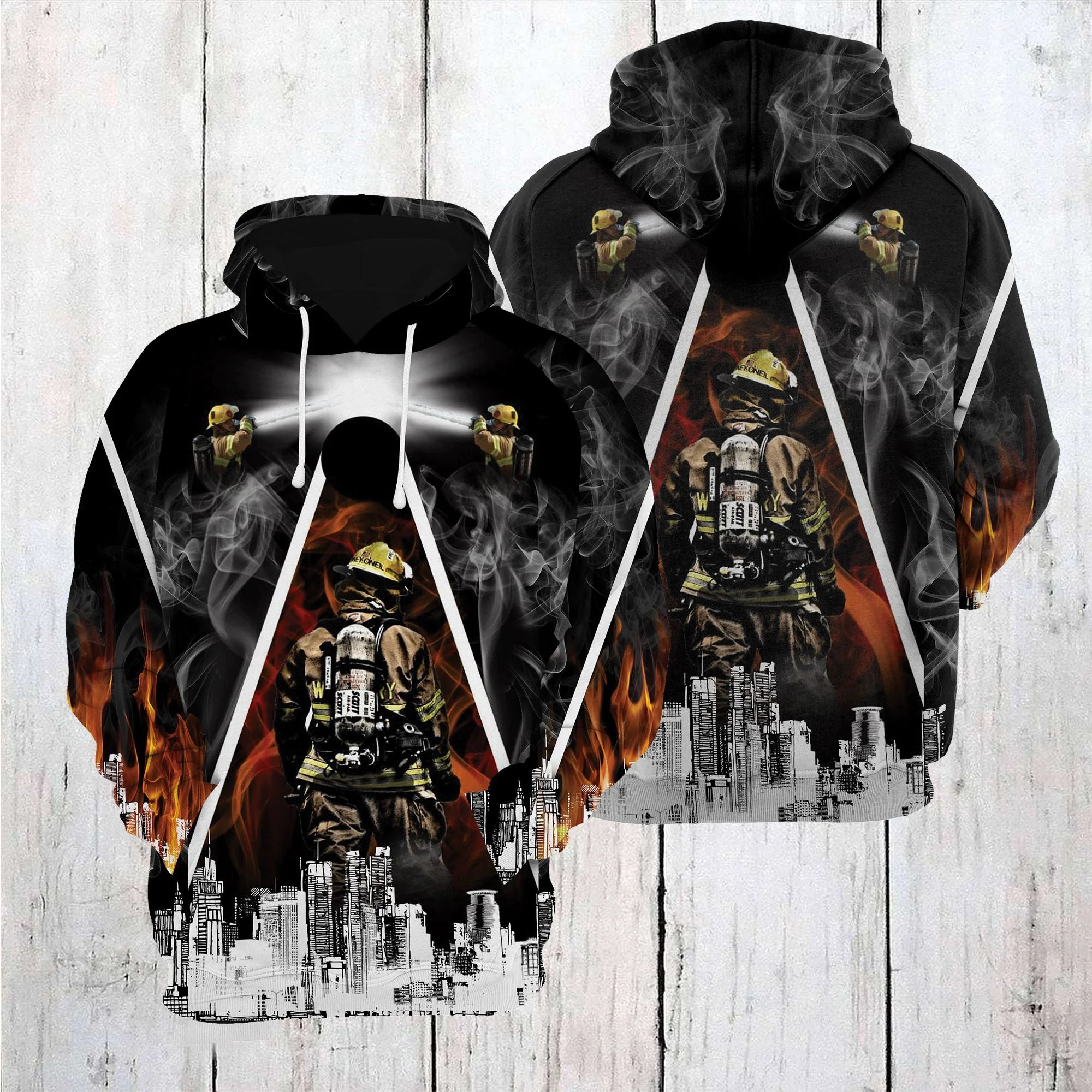 Firefighter Hero Pullover Premium Hoodie, Perfect Outfit For Men And Women On Christmas New Year Autumn Winter