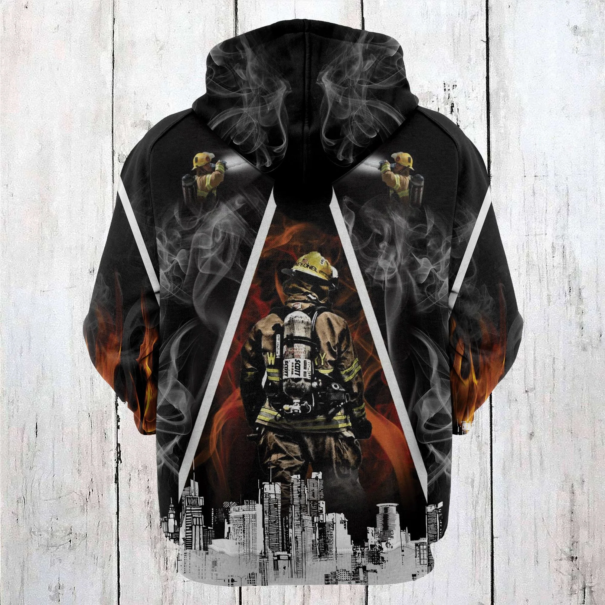 Firefighter Hero Pullover Premium Hoodie, Perfect Outfit For Men And Women On Christmas New Year Autumn Winter - Image 3