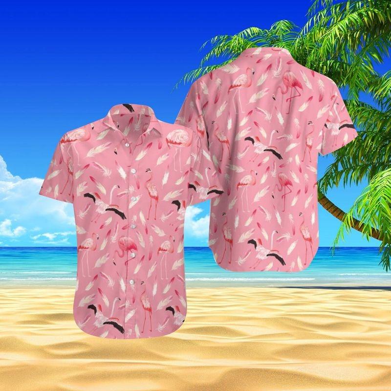 Flamingo Aloha Hawaiian Shirt - Flamingo Pattern Hawaiian Shirt, Tropical Bird Hawaiian Shirt For Men & Women, Flamingo Lover