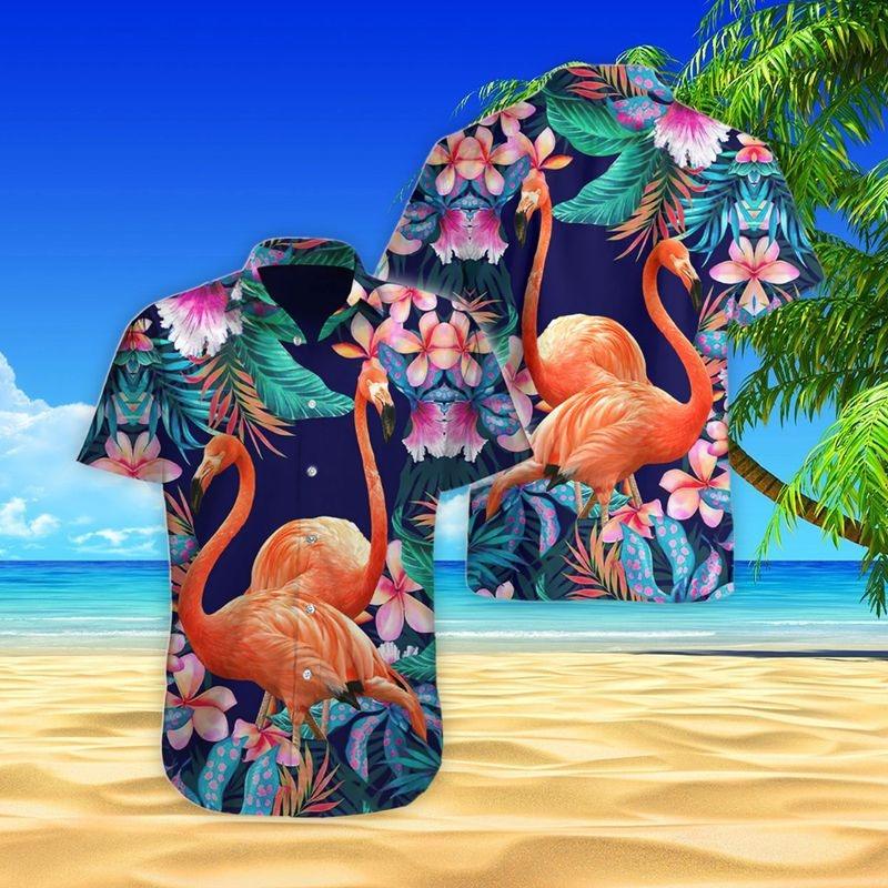 Flamingo Aloha Hawaiian Shirt - Flamingo Tropical Hawaiian Shirt, Flamingo Beach Hawaiian Shirt For Men & Women, Flamingo Lover