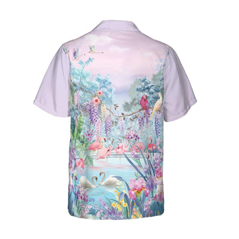 Flamingo Aloha Hawaiian Shirts For Summer, Flamingo Birds Flowers Hawaiian Set For Men Women, Gift For Friend, Family, Flamingo Lovers - Image 4