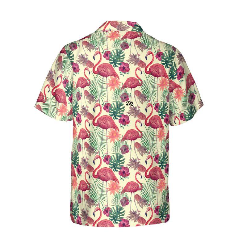 Flamingo Aloha Hawaiian Shirts For Summer, Tropical Theme Pattern Hawaiian Set For Men Women, Gift For Friend, Family, Flamingo Lovers - Image 4