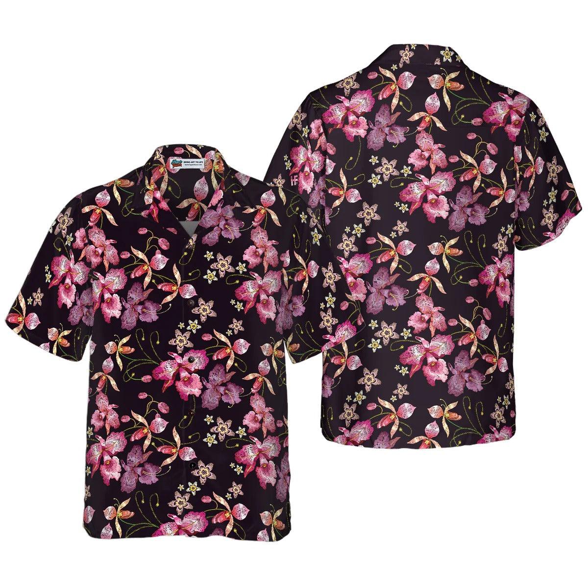 Floral Hawaiian Shirt, Flower Hawaiian Shirt, Colorful Aloha Shirt For Men Women, Perfect Gift For Husband, Wife, Friend, Family