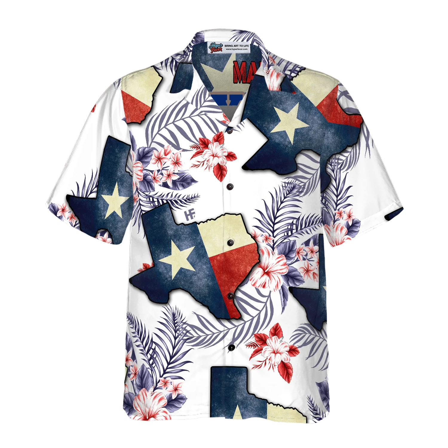 Floral Texas Hawaiian Shirt, Made In A Long Time Ago Texas State, Proud Texas Flag, Summer Aloha Shirt Perfect Gift For Men Women - Image 3