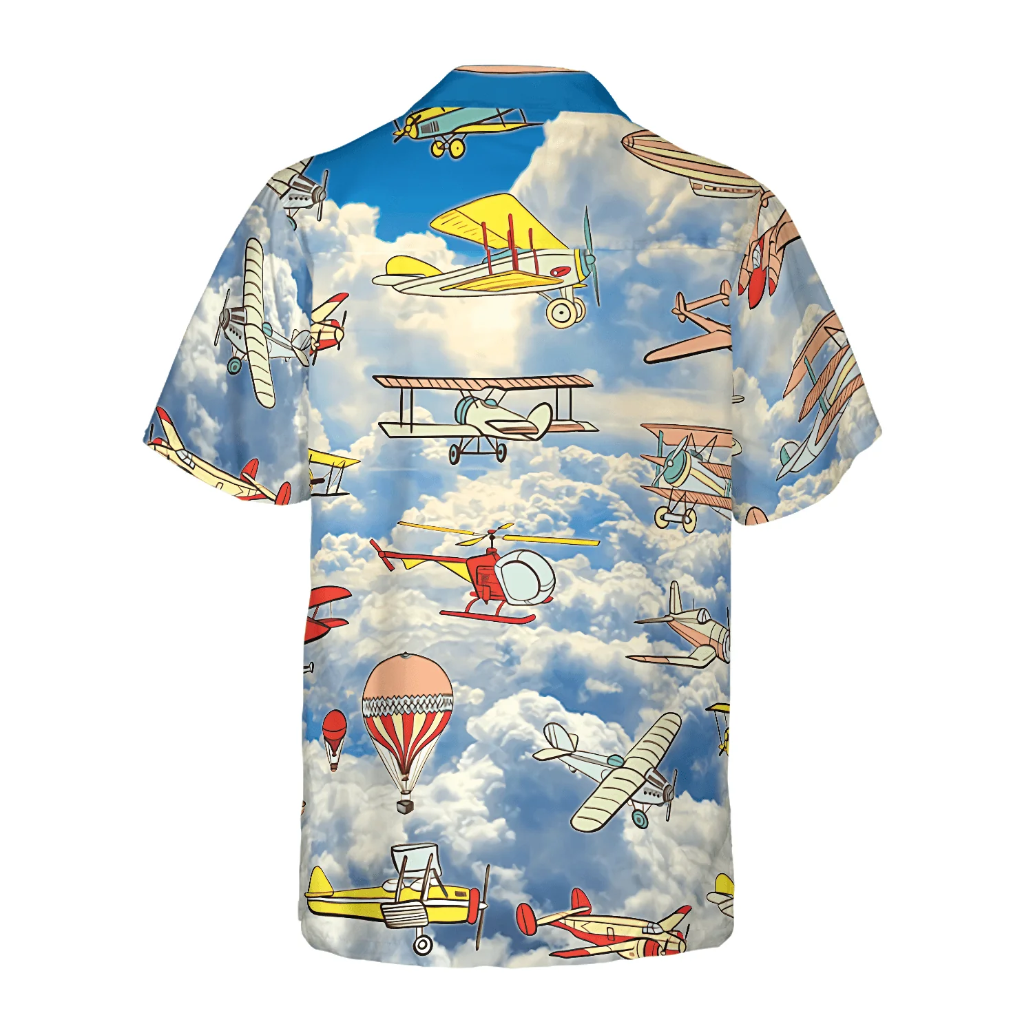 Fly Away Plane Sky Aloha Hawaiian Shirt For Summer, Colorful Shirt For Men Women, Perfect Gift For Friend, Team, Family, Plane Lovers, Fly Lovers - Image 2
