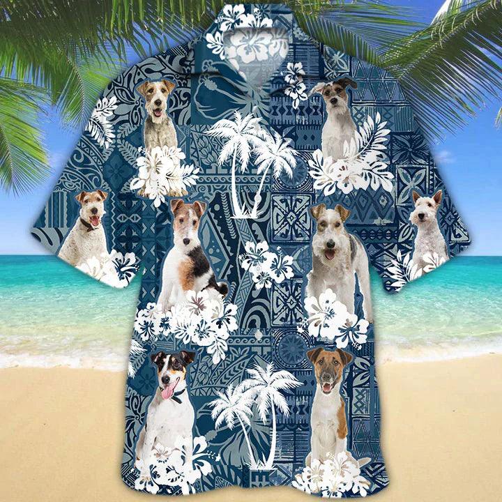 Fox Terrier Hawaiian Shirt - Dog Hawaiian Shirt - Perfect Gift For Friend, Family