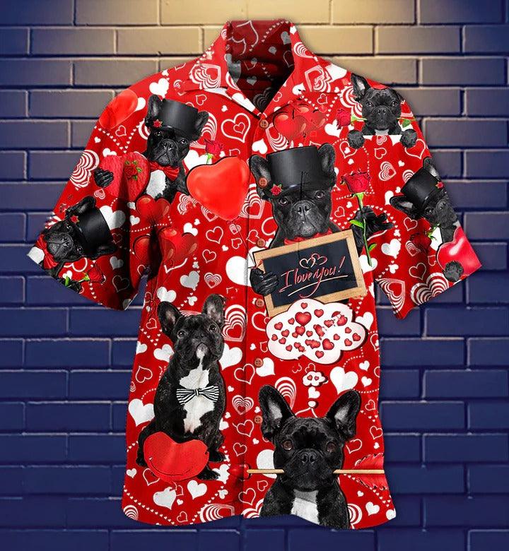 French Bulldog Aloha Hawaii Shirt - Dogs Love You Hawaiian Shirt For Summer - Perfect Gift For Dog Lovers, Friend, Family - Image 2