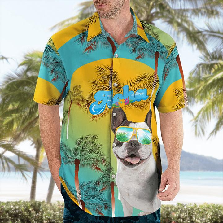 French Bulldog Aloha Hawaiian Shirt - Summer Beach Tropical Leaves Hawaiian Shirt For Summer - Perfect Gift For Dog Lovers Friend, Family - Image 2