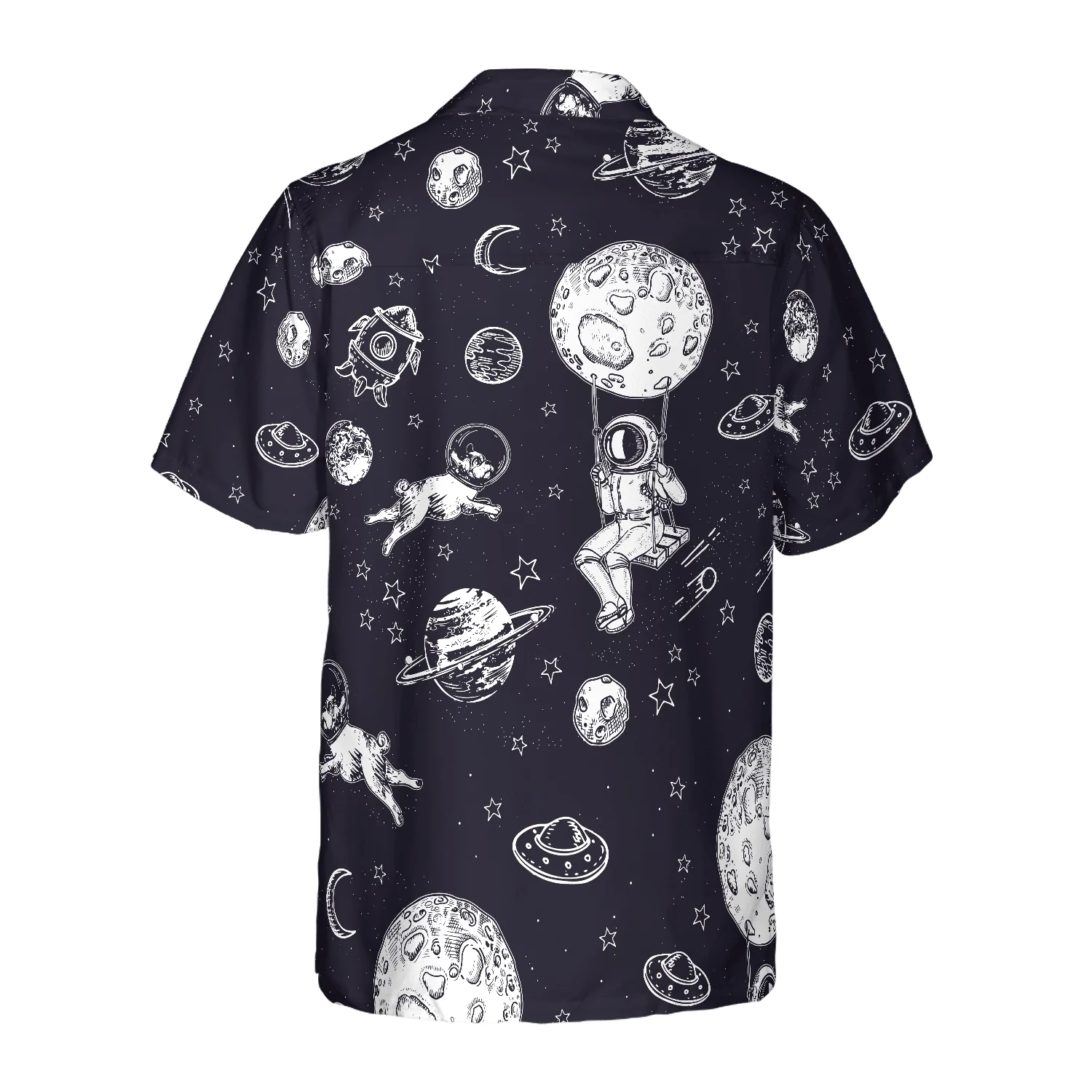 French Bulldog Hawaiian Shirt, Astronaut And His French Bulldog Hawaiian Shirt, Colorful Summer Aloha Shirt, Gift For Friend, Family, Dog Lover - Image 5