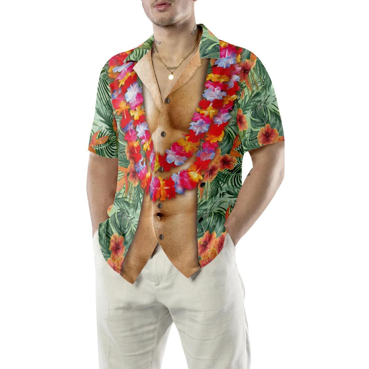 Funny Aloha Tropical Flowers Costume Men Hawaiian Shirt - Gift For Men, Lover, Friend, Family - Image 2